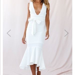 White Midi Dress *NWT